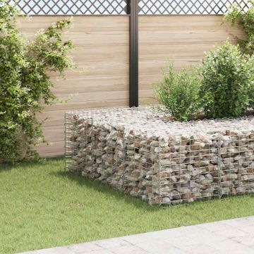 vidaXL Strat înălțat cub gabion, 60 x 60 x 60 cm, sârmă de oțel