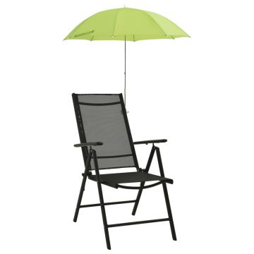 vidaXL Umbrele pentru scaun de camping, 2 buc., verde, 105 cm