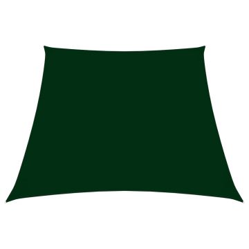 vidaXL Parasolar, verde închis, 2/4x3 m, țesătură oxford, trapez