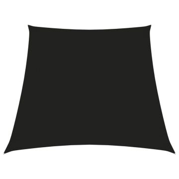 vidaXL Parasolar, negru, 2/4x3 m, țesătură oxford, trapez