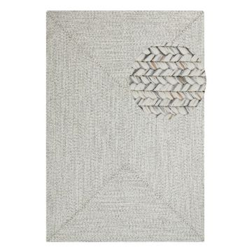 Covor alb/bej de exterior 230x160 cm - NORTHRUGS