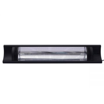 Incalzitor Terasa Patio cu Infrarosu, negru , 220-240V/2000W, 130x90x(H)900 mm