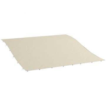 Outsunny Copertină Pergolă Rezervă, Orificii Scurgere 2.5x3m, Protecție UV, Bej | Aosom Romania