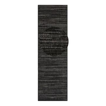 Covor de exterior gri închis de tip traversă 250x80 cm Gemini - Elle Decoration