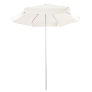 Umbrela pentru gradina/terasa Mongo, Pakoworld, 200x200x235 cm, Otel/textil, ecru
