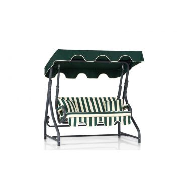 Balansoar de gradina cu 2 locuri Orhan, Verde, 170 x 165 x 110 cm