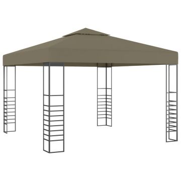 vidaXL Pavilion de grădină, gri taupe, 3 x 3 m, 180 g/m²