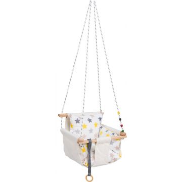 Scaun balansoar pentru copii Selale Ecru 40x32 cm