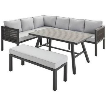 SET DINING LOUNGE 16 piese 195/244 cm