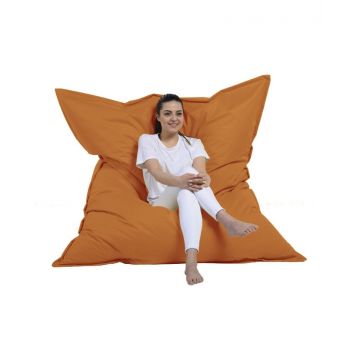 Fotoliu de Grădină tip Bean Bag Model Giant Pillow 140x180, Portocaliu