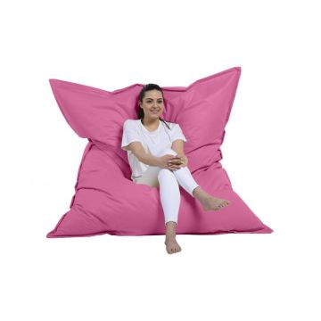 Fotoliu de Grădină tip Bean Bag Model Giant Pillow 140x180, Roz