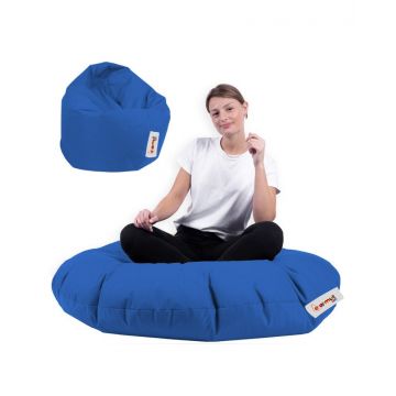 Fotoliu de grădină tip Bean Bag Model Iyzi 100, Albastru