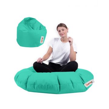 Fotoliu de grădină tip Bean Bag Model Iyzi 100, Turcoaz