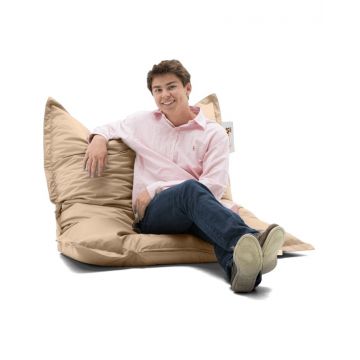 Fotoliu de Grădină tip Bean Bag Model Pouf, Mink