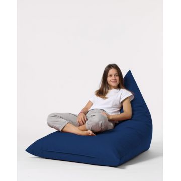 Fotoliu de Grădină tip Bean Bag Model Pyramid, Albastru închis