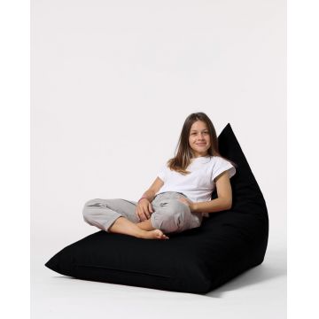 Fotoliu de Grădină tip Bean Bag Model Pyramid, Negru