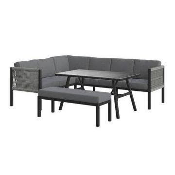 SET DINING LOUNGE 5 piese 187/241 cm