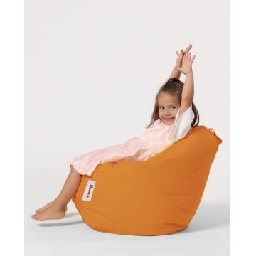 Fotoliu de Grădină tip Bean Bag Model Premium Kids, Portocaliu