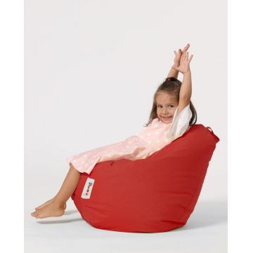 Fotoliu de Grădină tip Bean Bag Model Premium Kids, Roșu