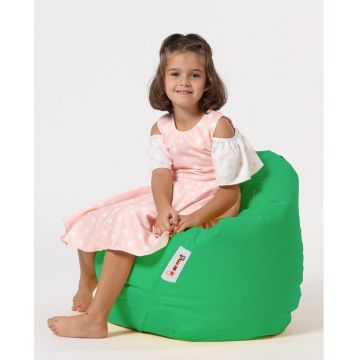 Fotoliu de Grădină tip Bean Bag Model Premium Kids, Verde